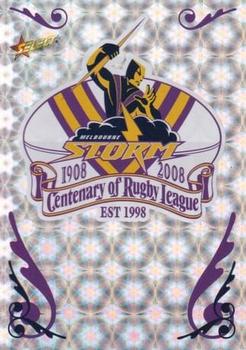 2008 NRL Centenary - Holofoil Club Logos #CL7 Melbourne Storm Front